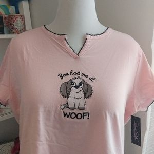 Pink dog t-shirt
